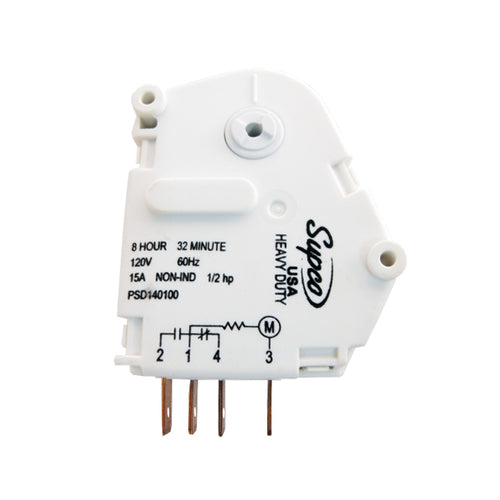Supco Refrigerator Defrost Timer, 120V, Equivalent To R0131577