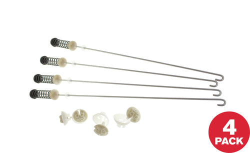 Whirlpool W10780048 Top Load Washer Suspension Rod Kit, 4/Pack