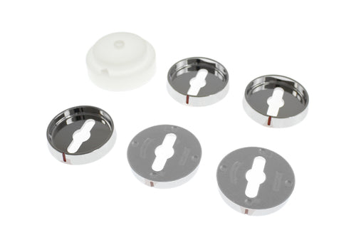 Whirlpool W10814133 Range Knob Bezel Kit, Stainless