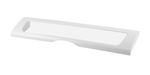 Whirlpool W10827914 Refrigerator Pantry Drawer Front, White/Clear